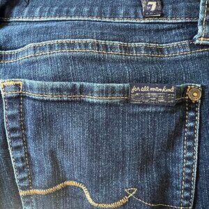 7 for All Mankind Jeans Women's 28 Blue Gwenevere Skinny Ankle